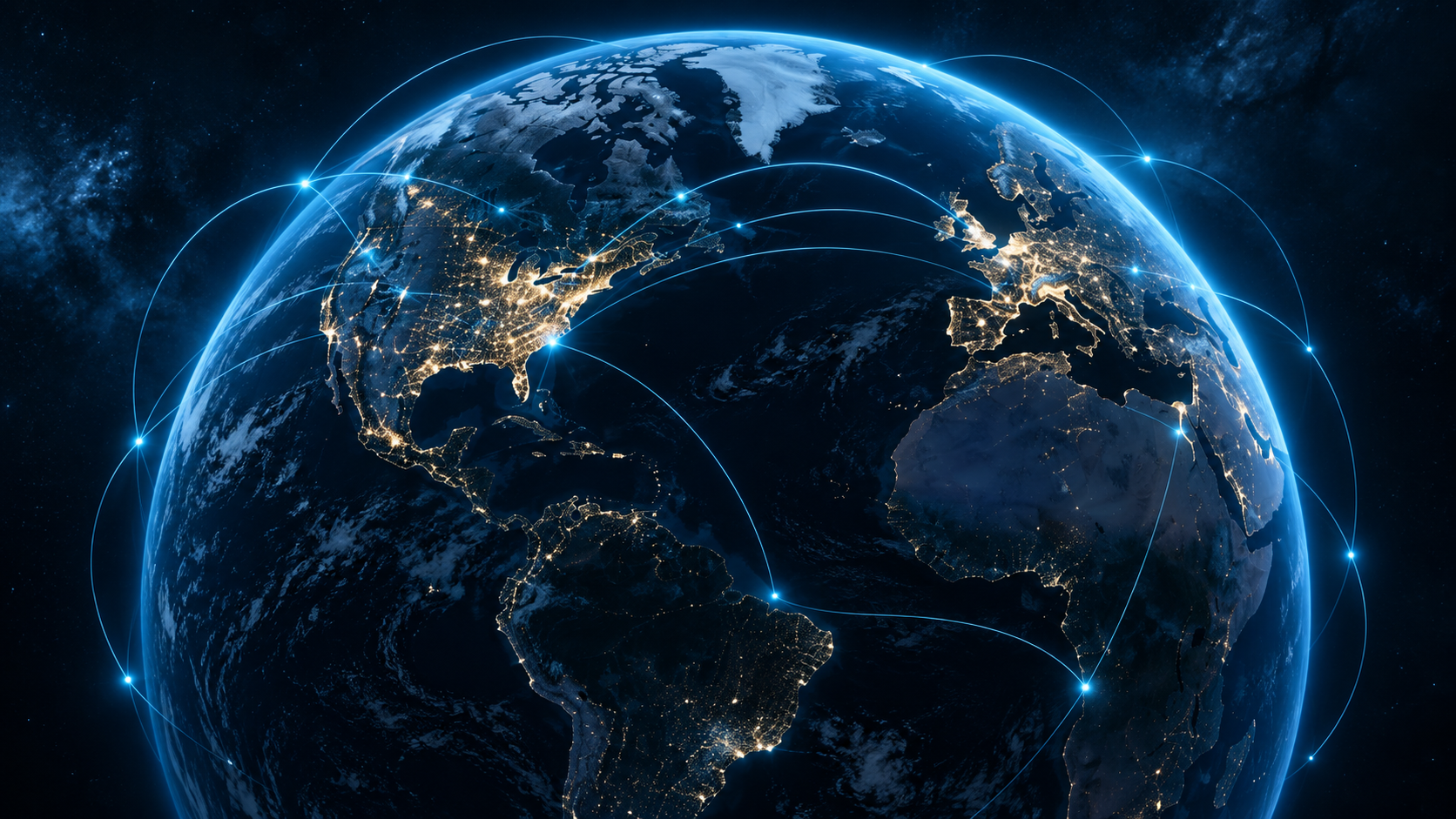 Global outsourcing connections between North America and Europe